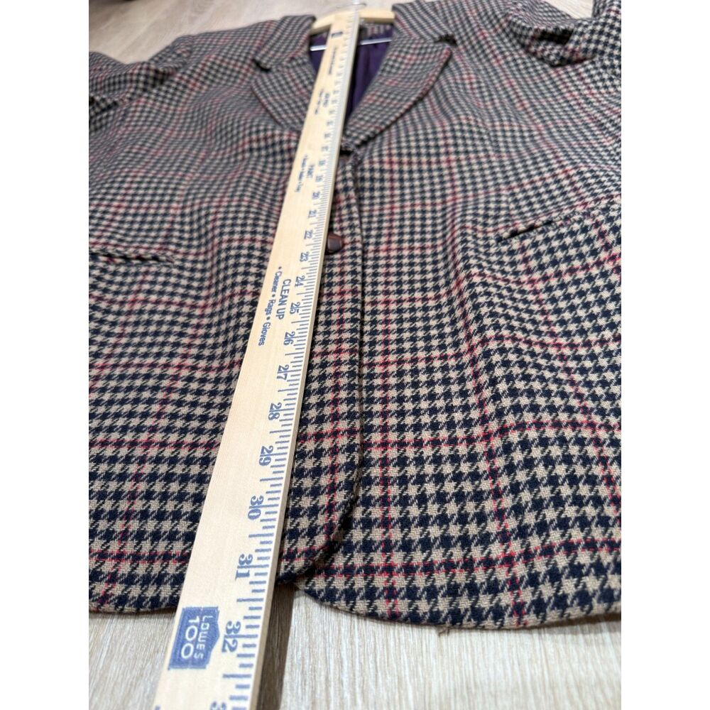 Vintage Wool Blazer Women 18 (Vintage 18) Houndstooth Blend Jacklyn Smith - Picture 8 of 8